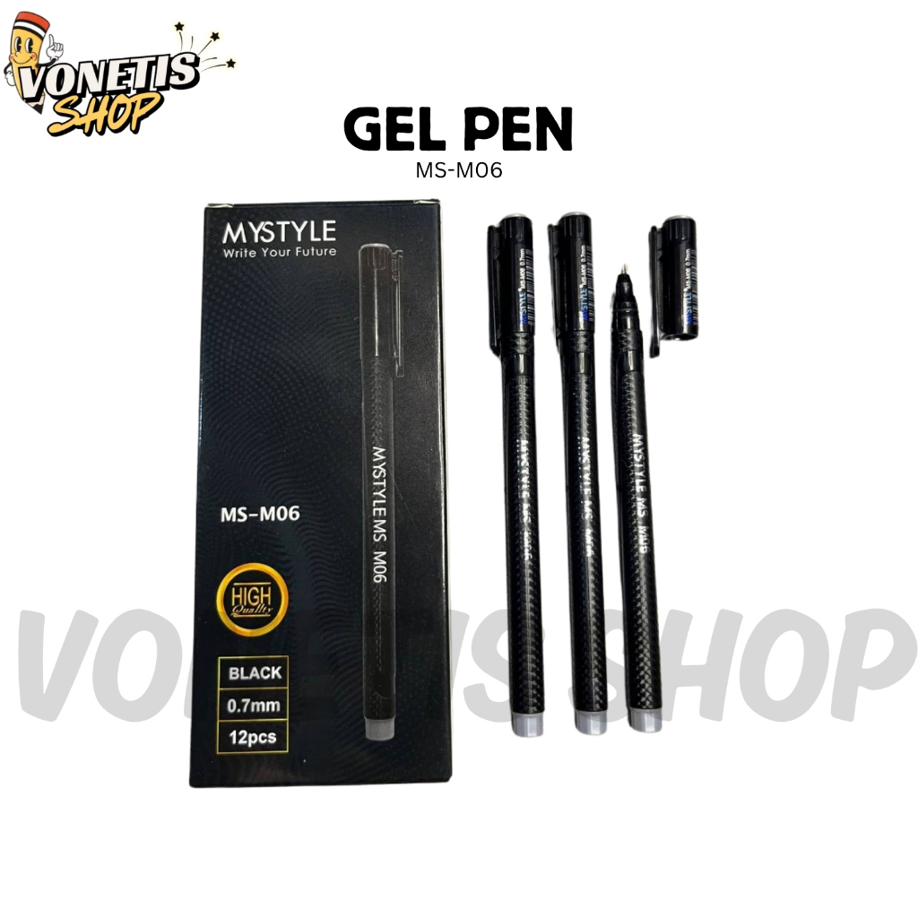 

Pulpen / Bolpoin / Pen Tinta / Pena Cair Mystyle MS-M06 0.7mm 1 Pack Isi 12 Tabung Penuh Murah Berkualitas
