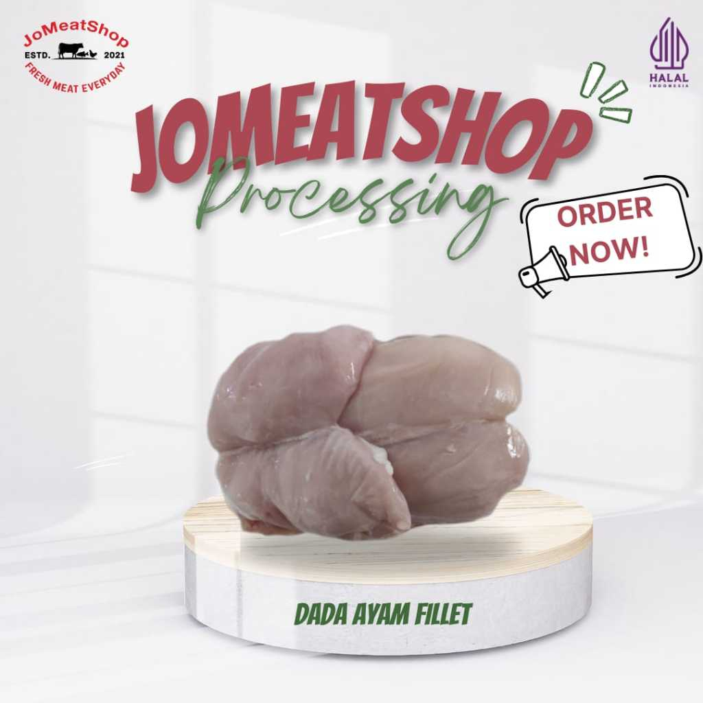 

JomeatShop I Daging Ayam Dada Fillet tanpa Kulit I 1KG