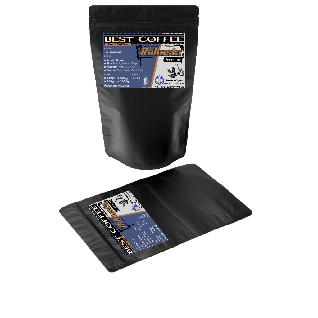 

Kopi Robusta Premium Asli Temanggung Kemasan 110gram