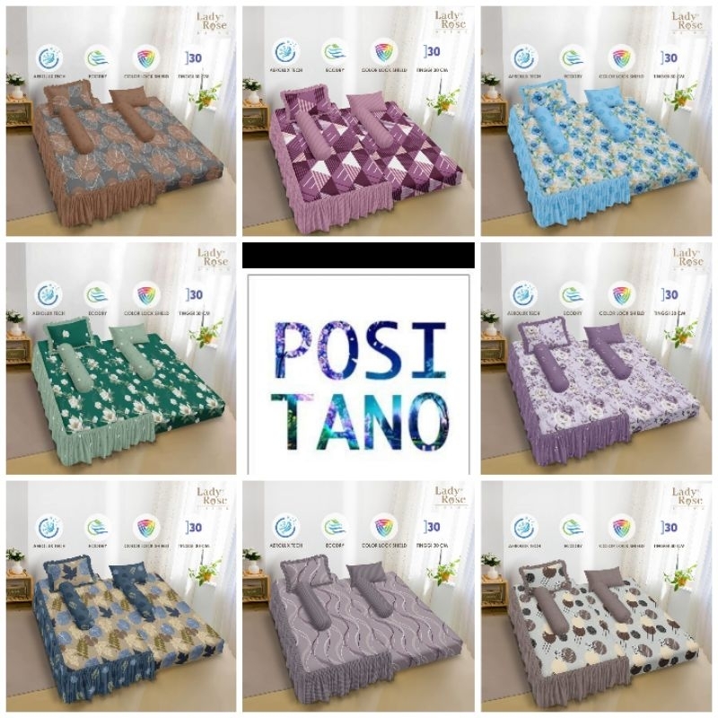 Sprei ladyrose 2in1 sorong tinggi 30 motif terbaru