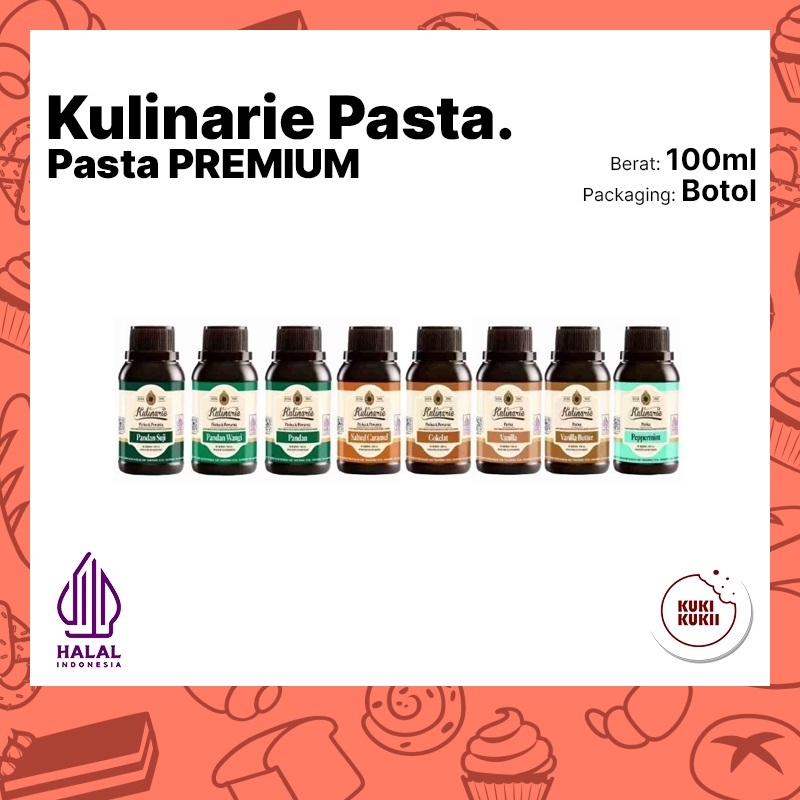 

KULINARIE Pasta Premium 100ml | Perisa dan Pewarna Pasta KULINARIE Berbagai Rasa 100 ml