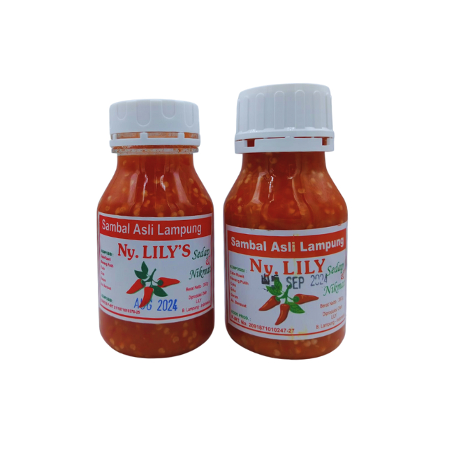 

(SMM) Sambal Lily lily lampung asli 100% 350ML