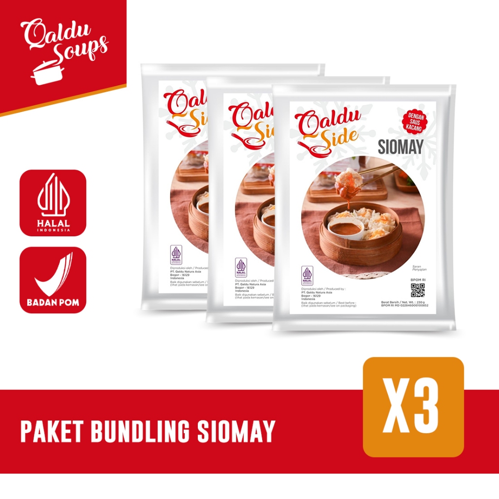 

Paket Bundling Siomaay isi 3 packs - Qaldu Side