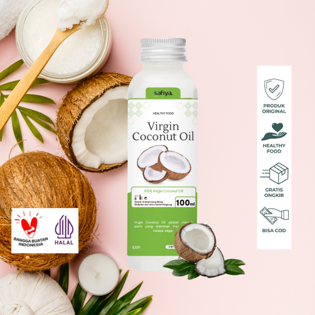 

Minyak VCO Virgin Coconut Oil Original - Minyak Kelapa Murni Asli 100% Safiya