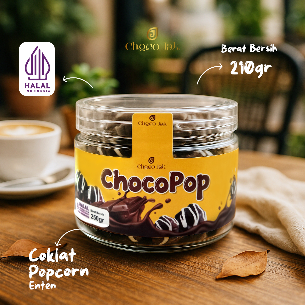 

Coklat Popcorn ChocoPop | Choco Jak | 210 GRAM | Coklat Viral | Enak Lezat Dan Lembut | Snack Cokelat