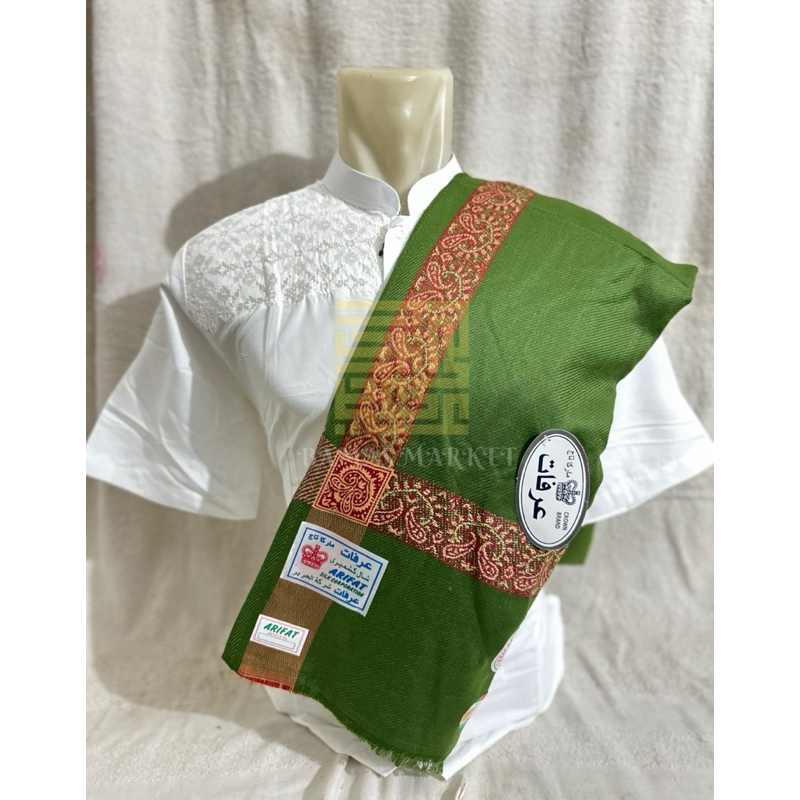 Sorban Kashmiri Arifat Warna Hijau Muda Surban Syal