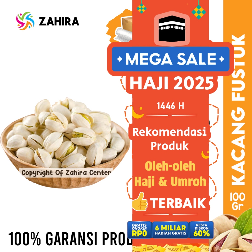 

Kacang Pistachio Fustuk 100 Gr Khas Arab Kaya Akan Manfaat Almond Mede Untuk Oleh-oleh Haji & Umroh