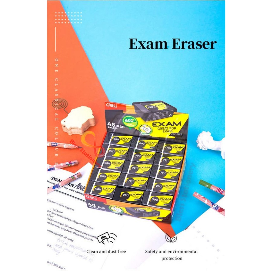 

Penghapus pensil ujian Penghapus warna hitam penghapus 2B setip stip hapusan warna hitam Black eraser