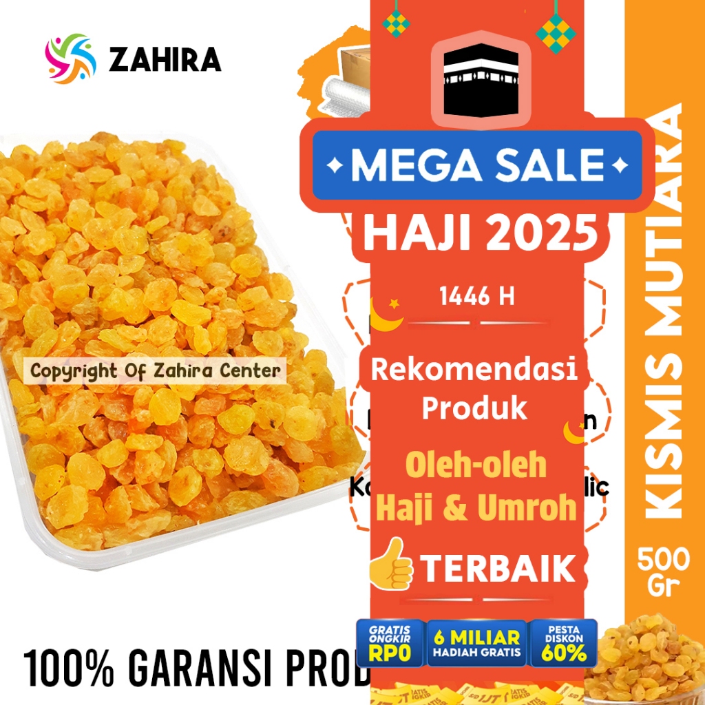 

Kismis Golden Raisins 500gr Simin Rasa Manis Enak Fresh Khas Arab MPASI Original Oleholeh Haji Umrah