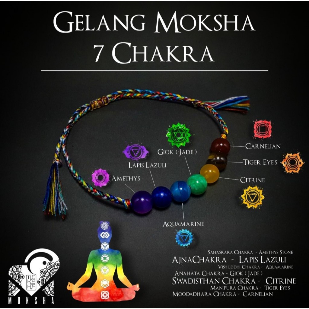 Moksha Gelang Tali 7 Cakra