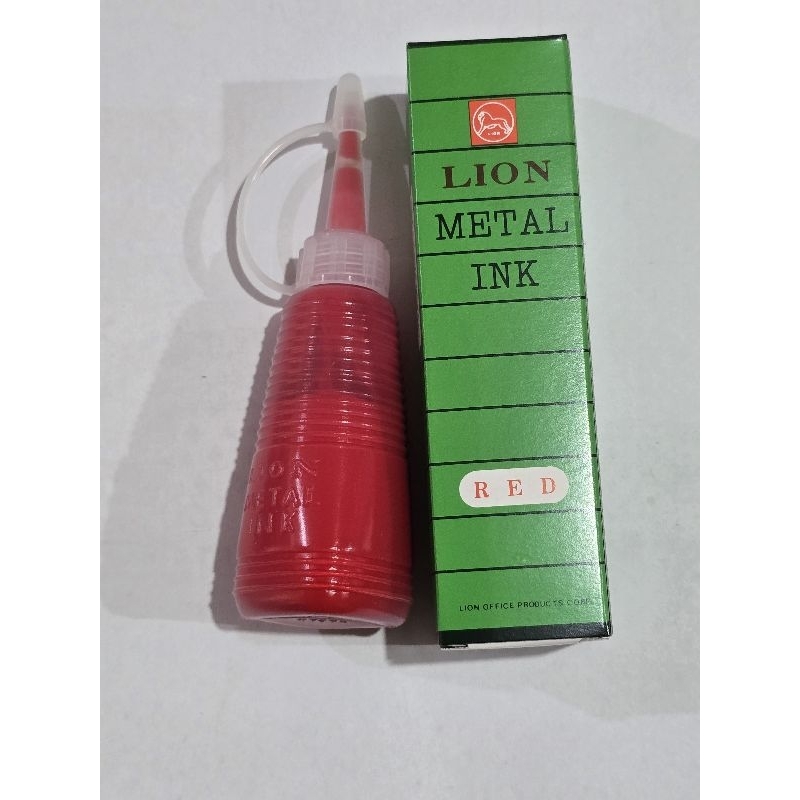

LION METAL INK TINTA NUMBERING MACHINE MERAH TINTA NOMORATOR LION MERAH