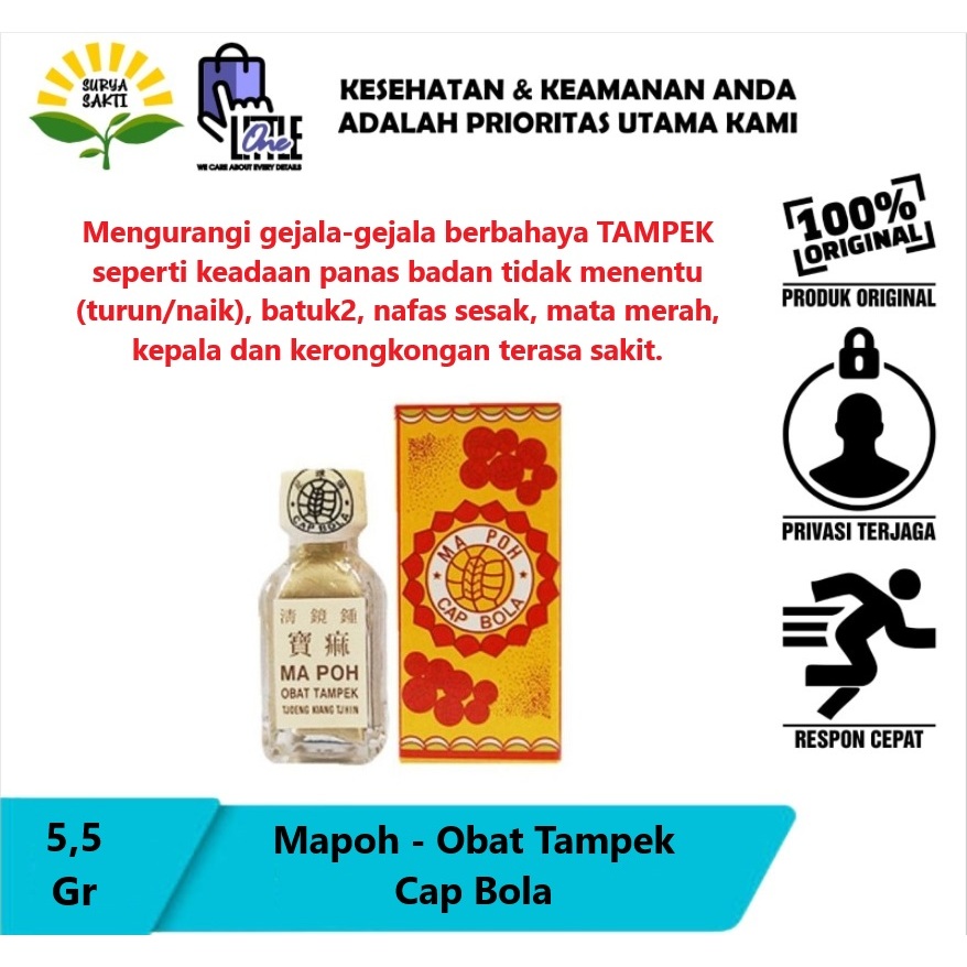 Mapoh Cap Bola | Obat Pereda Tampek dan Campak