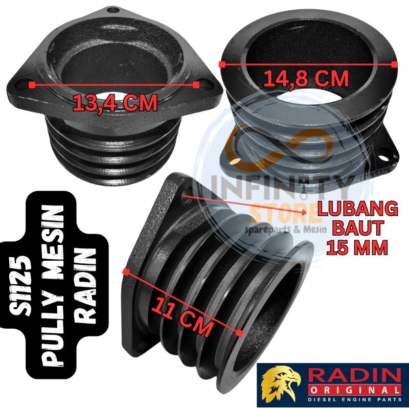S1125 S1130 S1135 Pully mesin diesel Dongfeng radin
