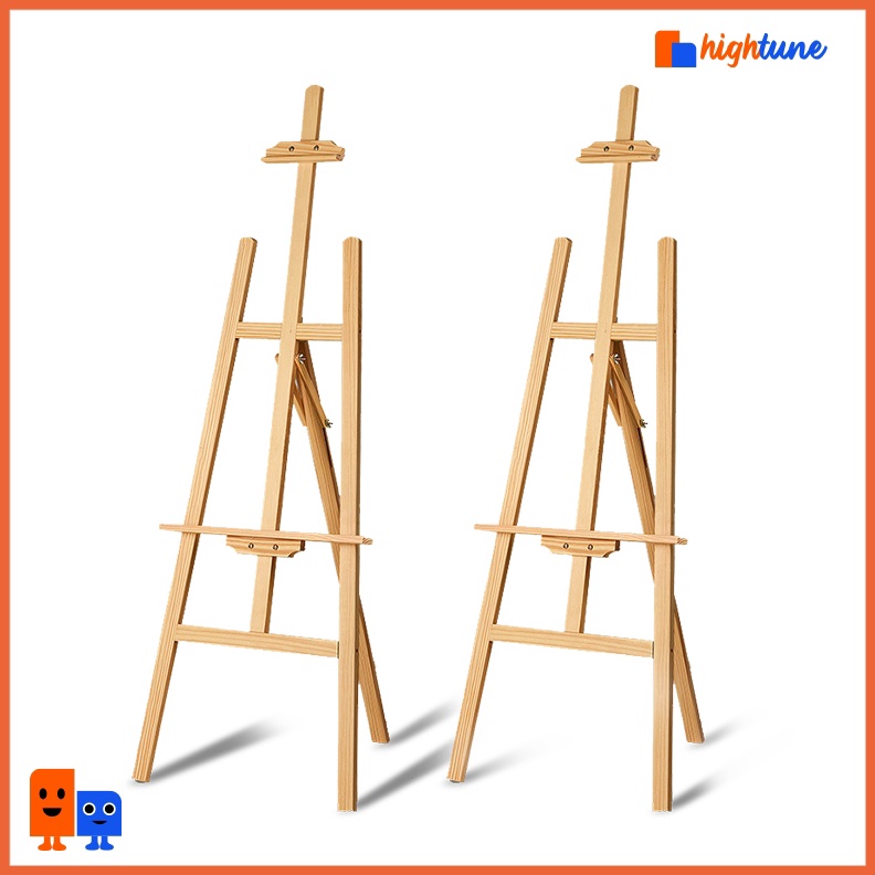 

KODE F23A Hightune Easel Kayu Holder Foto Stand Tri Kayu Frame Kanvas Lukisan Tri Frame Kayu