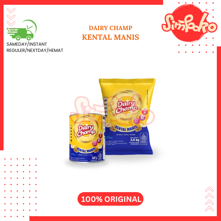 

SIMBAKO - Dairy Champ Krimer Kental Manis 480gr 2.5KG