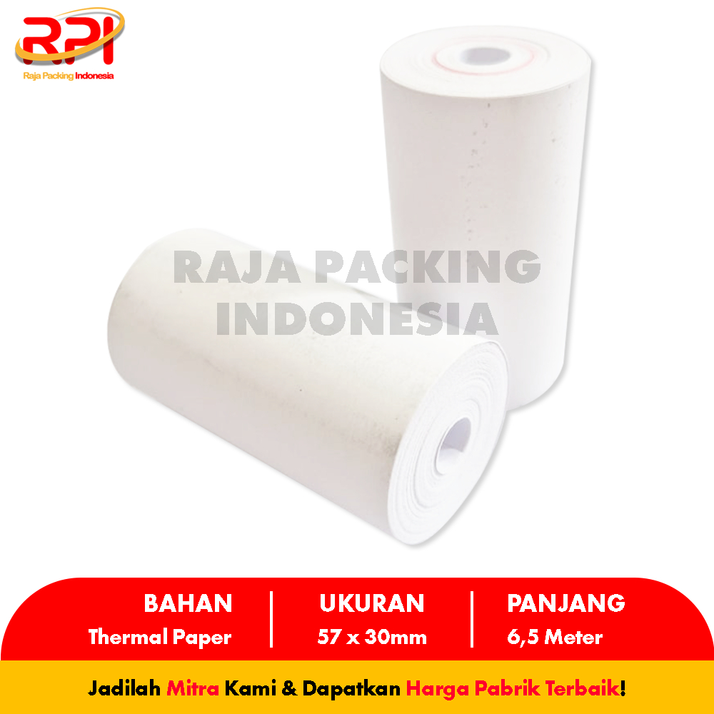 

Kertas Thermal Struk 57x30mm RAJA PACKING INDONESIA