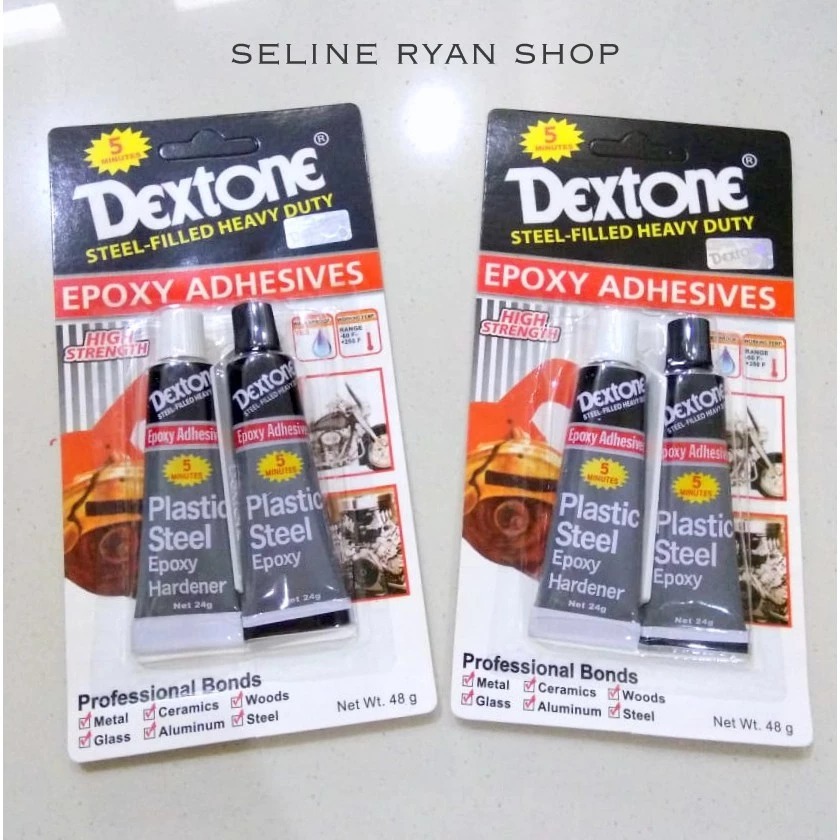 

Lem Besi Multifungsi Epoxy Adhesive DEXTONE 5 menit 48gr