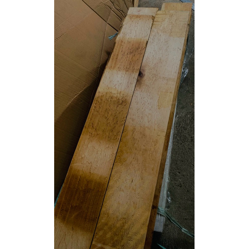 maple bird eyes/kayu maple bird eyes bahan neck gitar uk 10 x 2,5 x 70