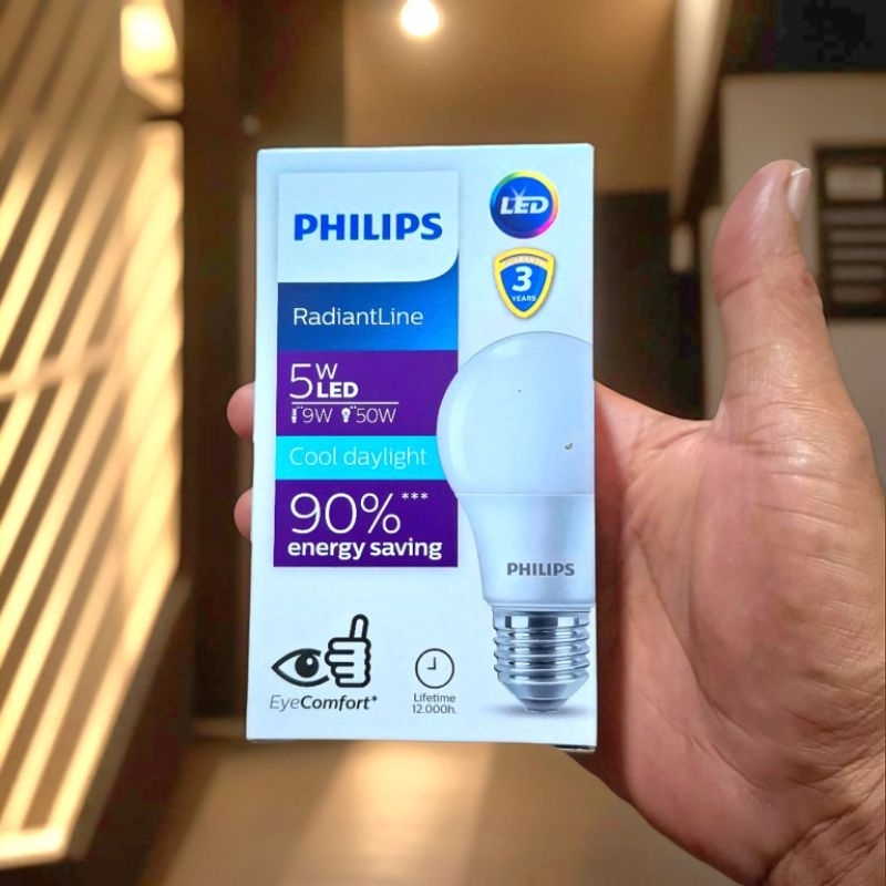 PHILIPS LAMPU 5 WATT RADIANTLINE LEDBULB 6500K PUTIH