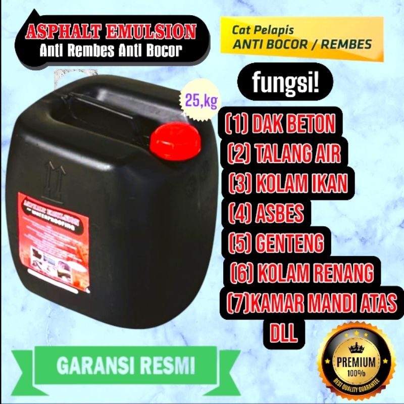 25 kg cat plapis anti bocor aspal cair anti bocor aspal emulsion for waterproofing 25kg