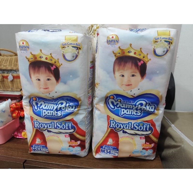 MamyPoko Pants Royal Soft M34 Girl