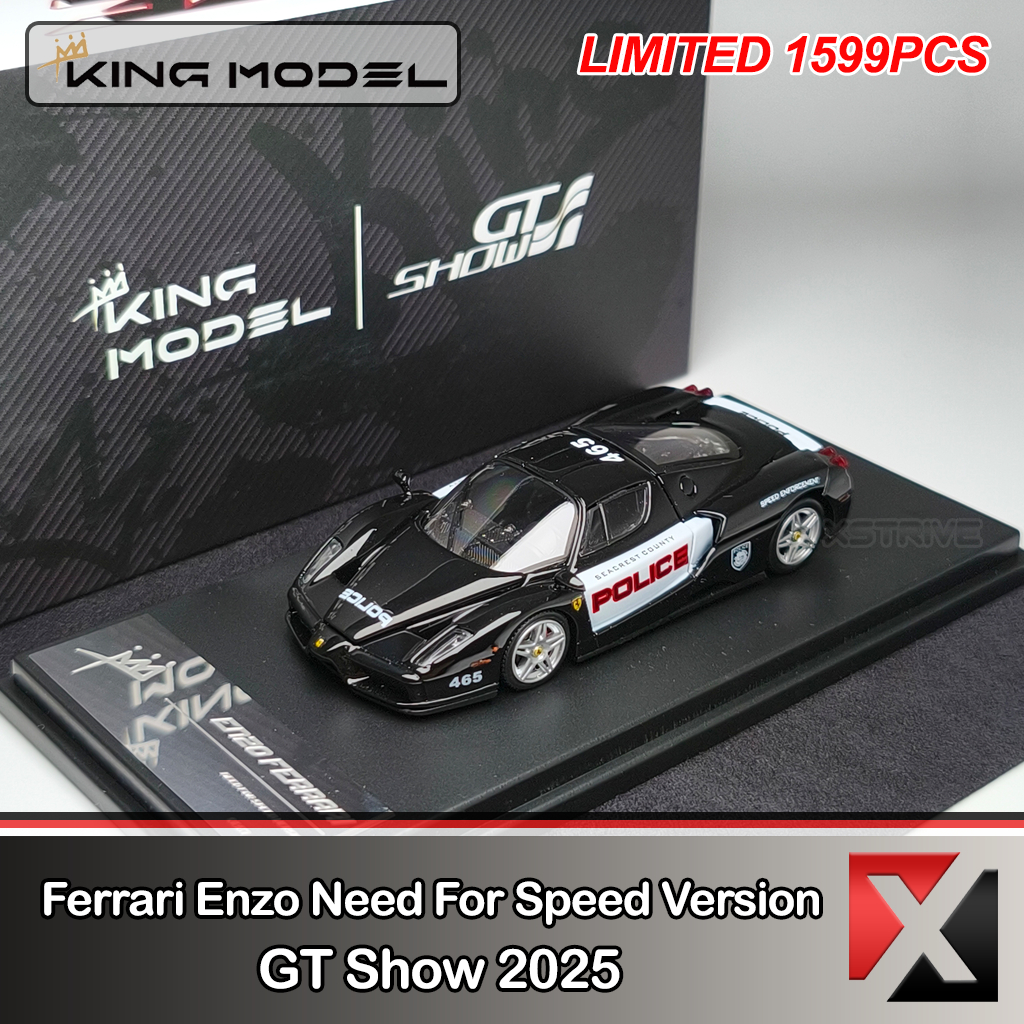 King Model 1:64 Ferrari Enzo Need For Speed Version GT Show 2025 Openable Engine Hood