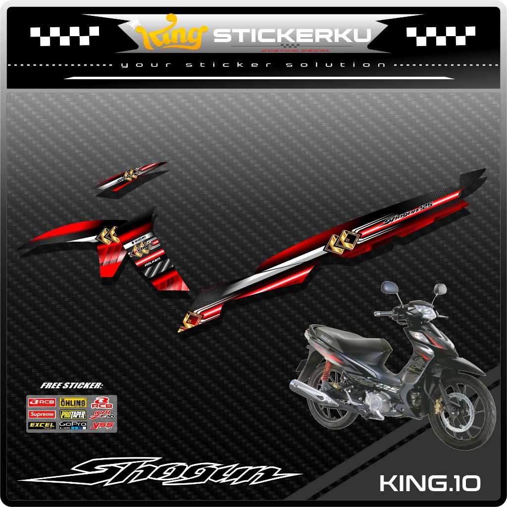 Stiker Shogun SP 125 Robot Decal Striping Standar Shogun SP 125 Premium Racing. KS.010