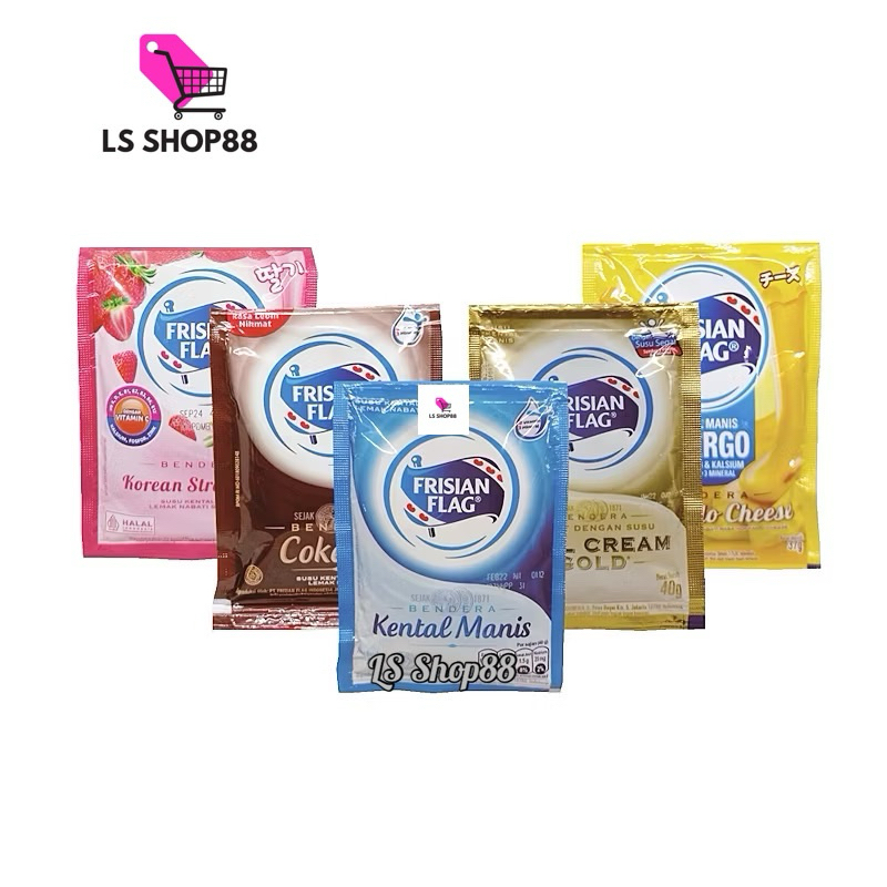 

Susu Frisian Flag Kental Manis Putih & Coklat isi 6 Sachet