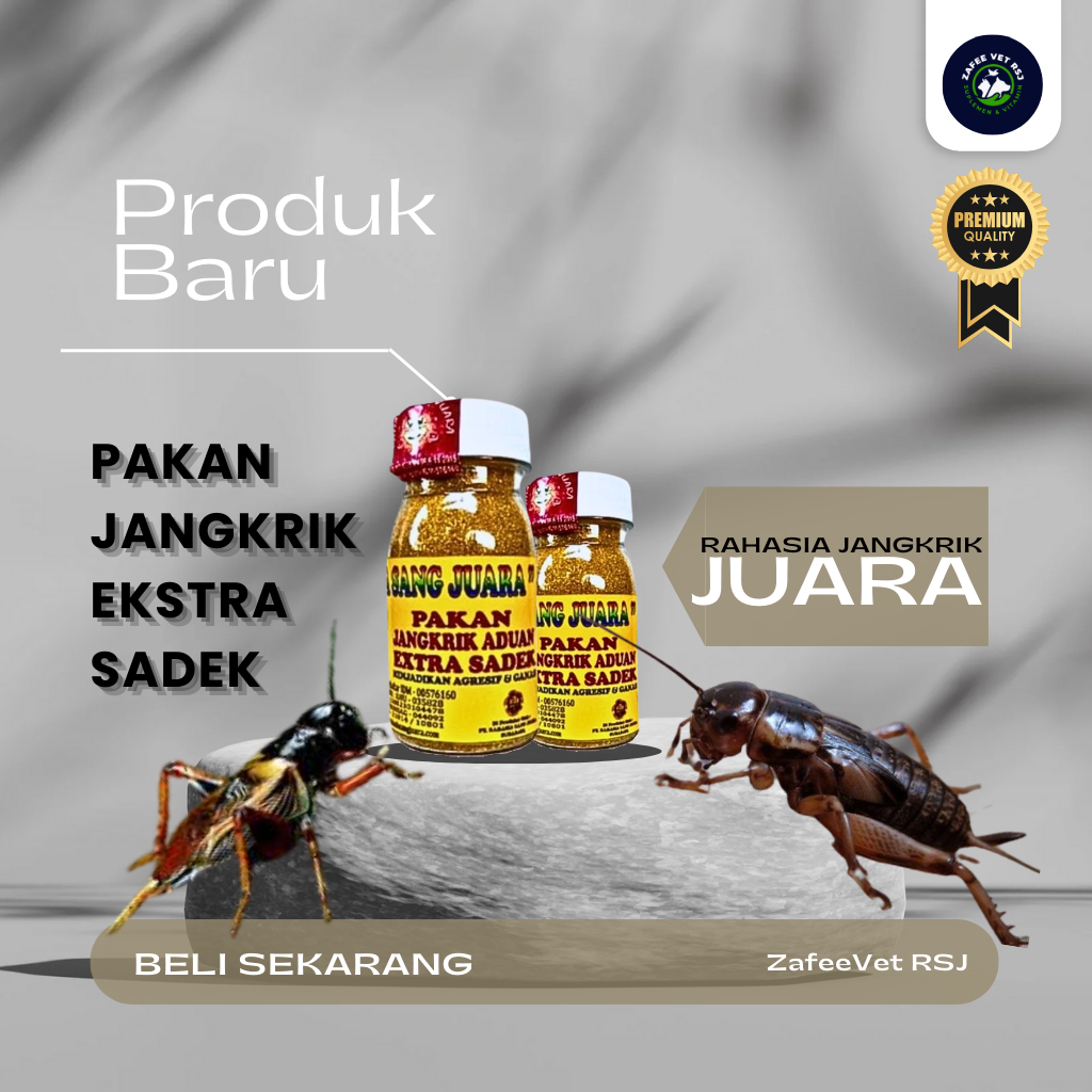 RAHASIA JANGKRIK JUARA PAKAN JANGKRIK ADUAN EXTRA SADEK 50 ML