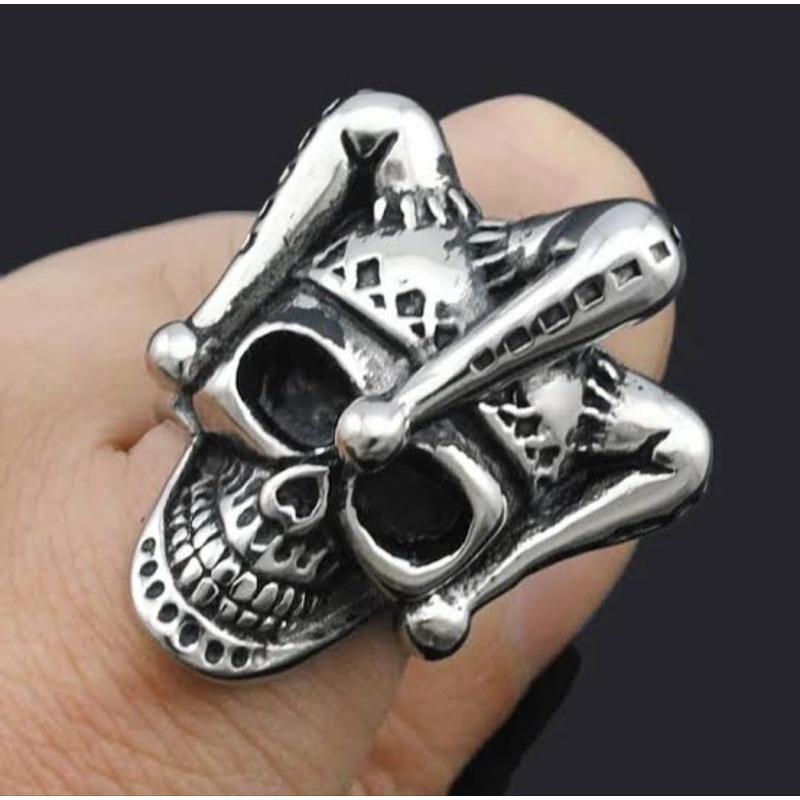 Cincin Tengkorak Ringskull Clown / Clown Punk Ringskull / Clown