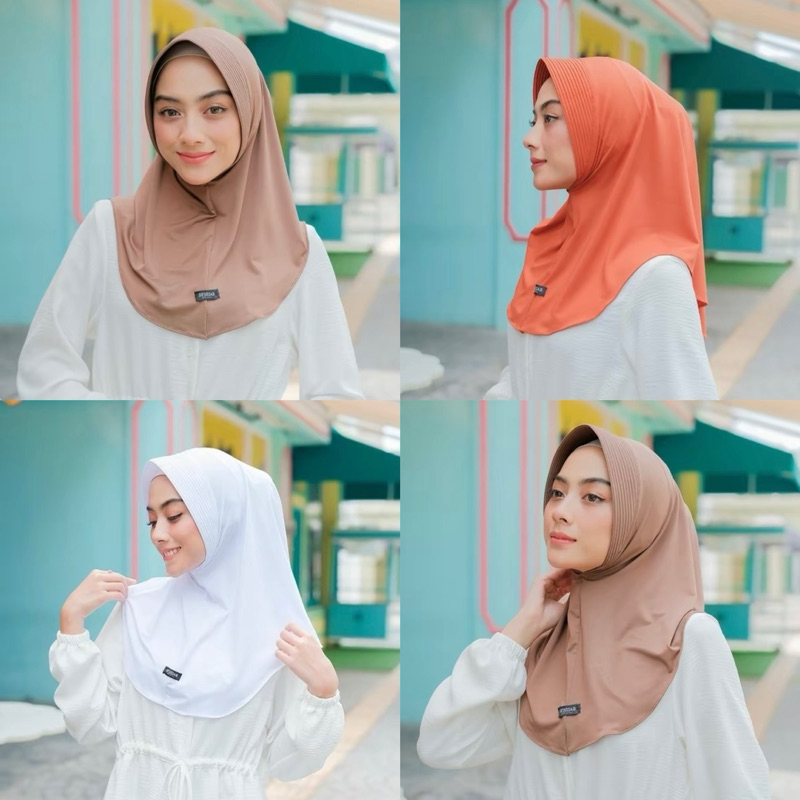 SF HIJAB - BERGO DAILY AZALEA SIZE S / Bergo Daily Original Jilbab Jersey zoya SF