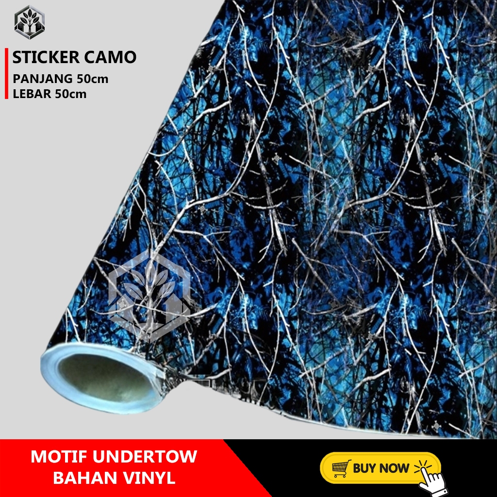 

STICKER CAMO BAHAN VINYL MOTIF UNDERTOW 50x50cm