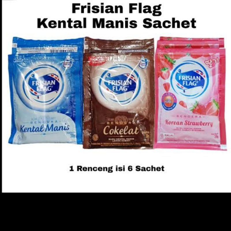 

FRISIAN FLAG SKM | Bendera Kental Manis 40gr Isi 6sachet