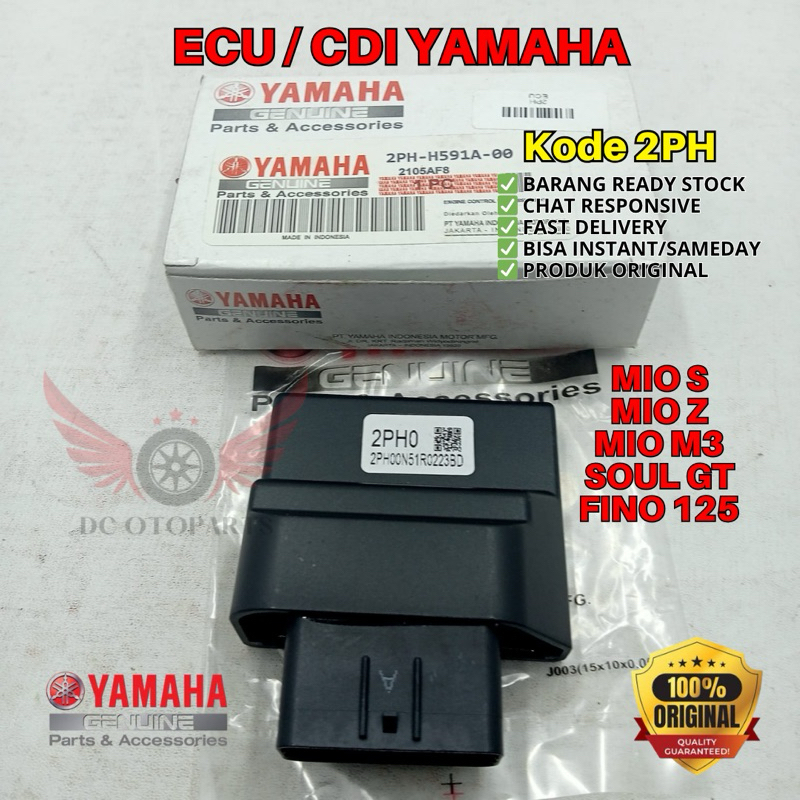 2PH ECU MIO S ORIGINAL YAMAHA GENUINE PARTS, ECU ORIGINAL YAMAHA MIO Z, ECU YAMAHA MIO M3, ECU YAMAH