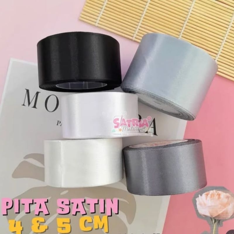 

Pita Satin Ukuran 4 Cm Untuk Kreasi Murah Ready Stock