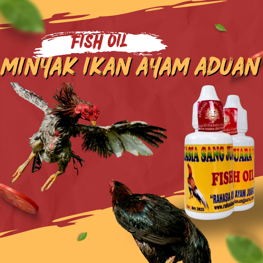 MINYAK IKAN FISH OIL UNTUK AYAM BANGKOK ADUAN 30 ML