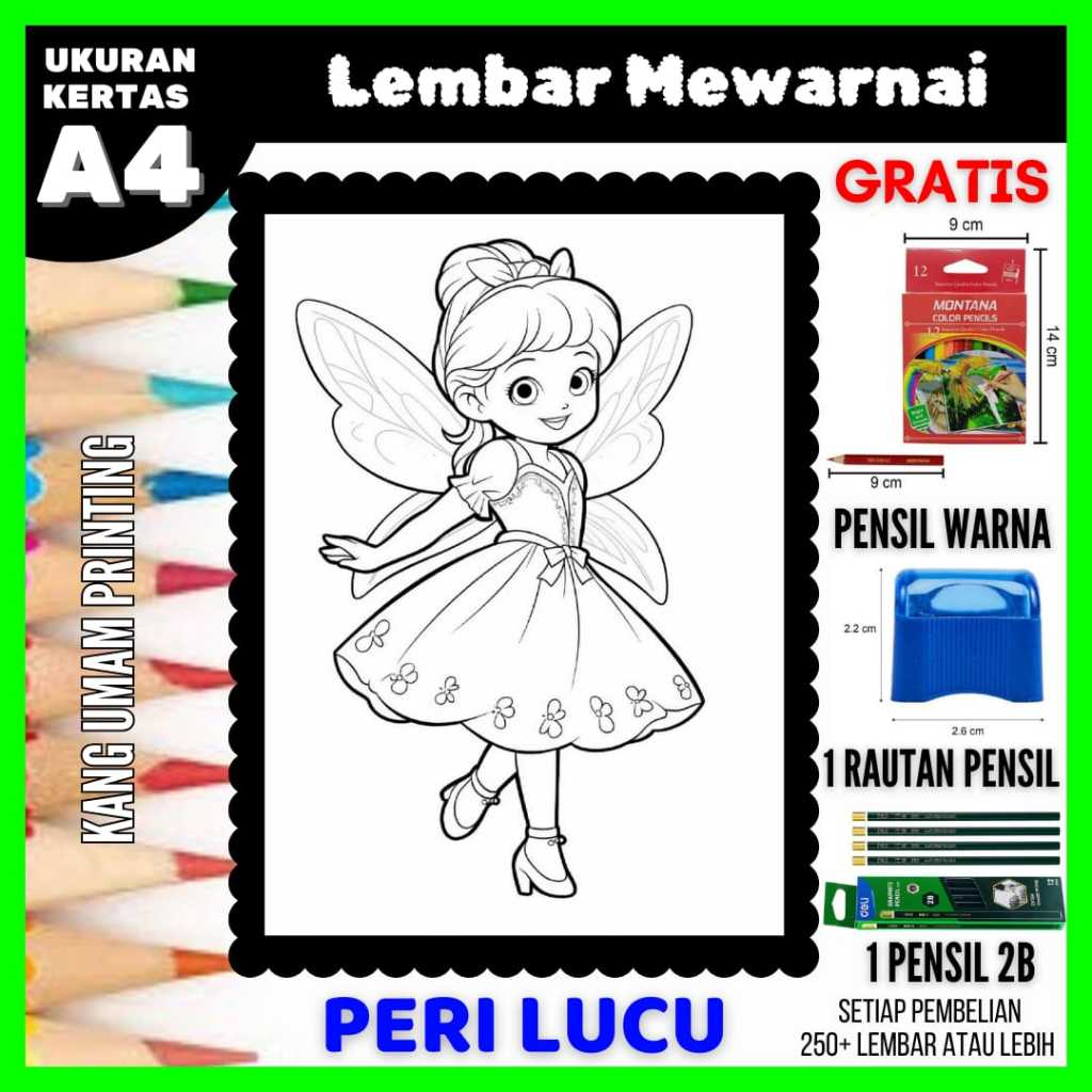 

Lembar Mewarnai Gambar Peri Lucu / imut Untuk Semua Usia Bagian 05, Sketsa, Drawing,Coloring,Lukisan
