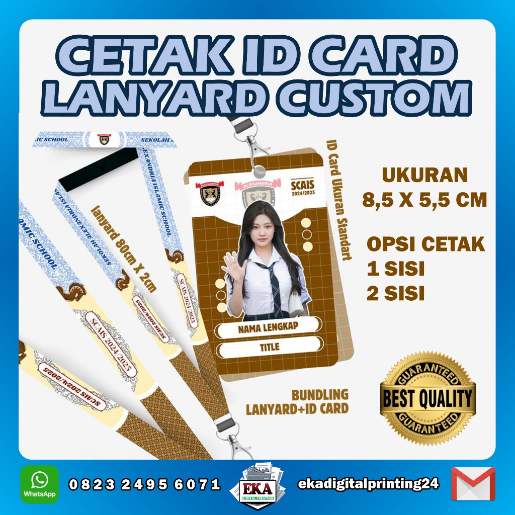 

PAKET CUSTOM LANYARD+ID CARD+CARD HOLDER