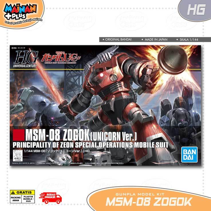 HG ZOGOK UNICORN VER HIGH GRADE HGUC MSM08 1/144 ORIGINAL BANDAI GUNPLA MODEL KIT