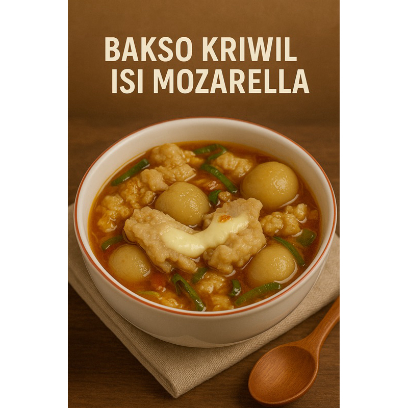 

BAKSO KRIWIL CANDUU ISI MOZARELLA
