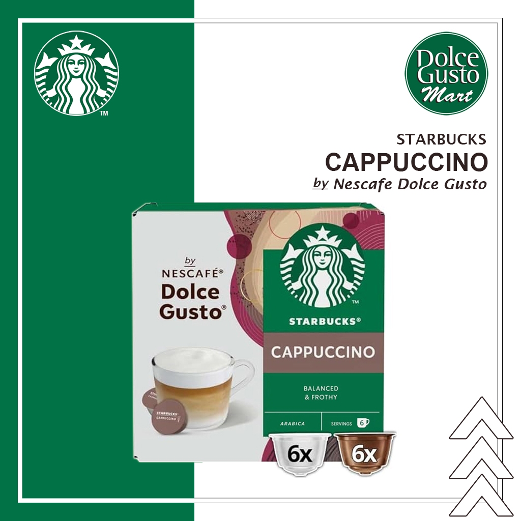 

Starbucks Cappuccino By Nescafe Dolce Gusto Capsule - Kopi Kapsul Rasa Cappuccino