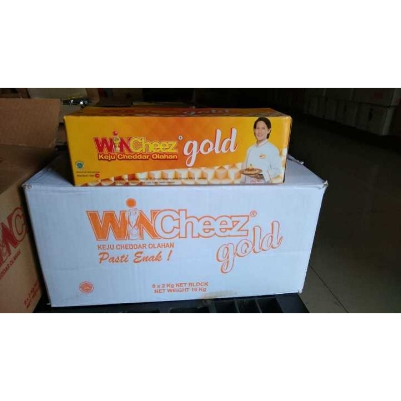 

Keju wincheez gold 2 kg ( 1 karton ) 8 Blok win cheez