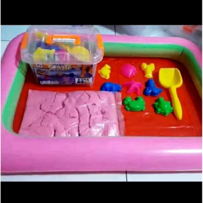Mainan Pasir 1kg Set Box Free Kolam Balon Free Bubble Wrap Free Kardus Packing