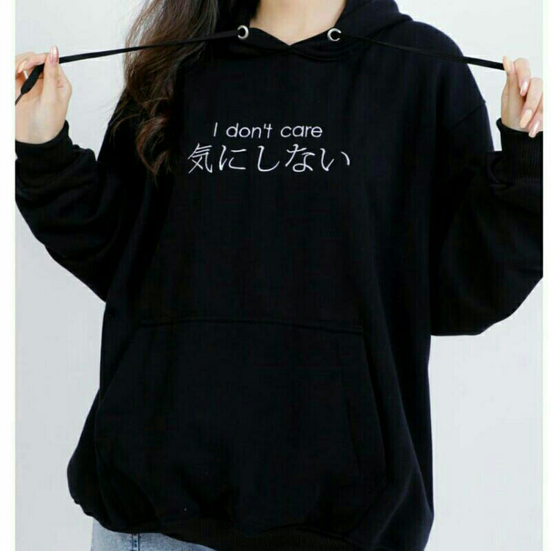 Sweater Hoodie Pria Wanita I dont care