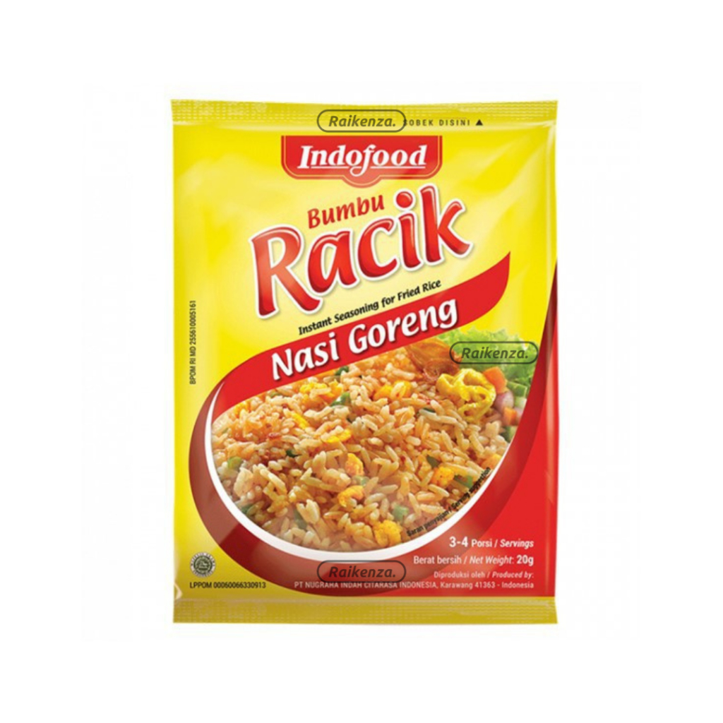 

Indofood Bumbu RACIK NASI GORENG 20gr 1 Sachet Bumbu Instan Spesial