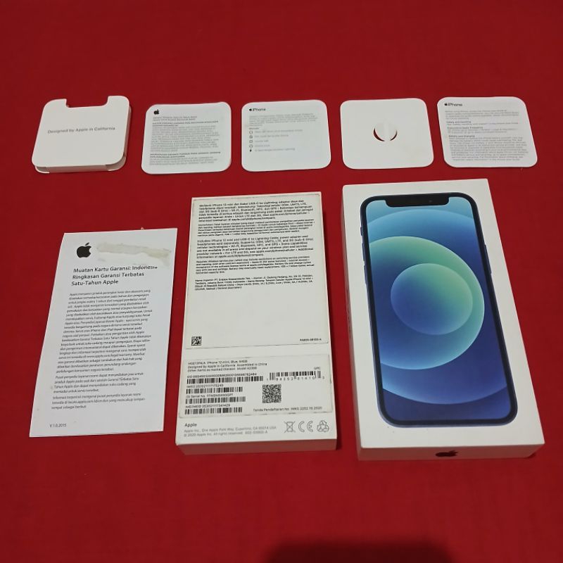 

dus box kotak 12 mini biru ori copotan asli ibox