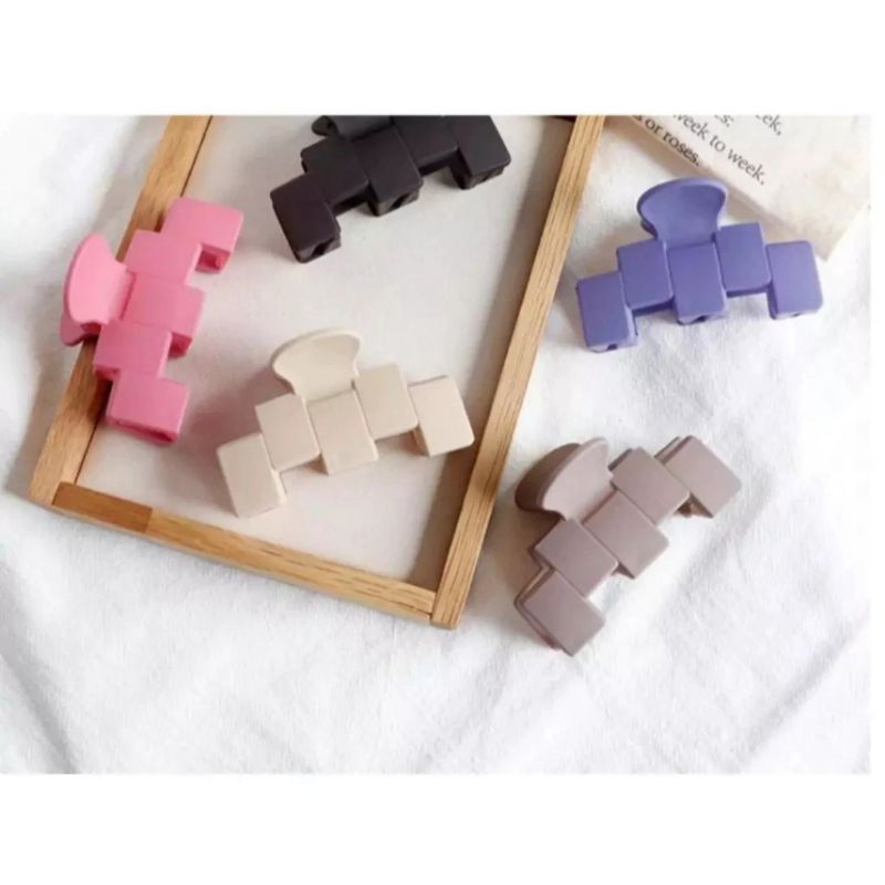 Jepit Korea Motif Lego/Balok Glosy