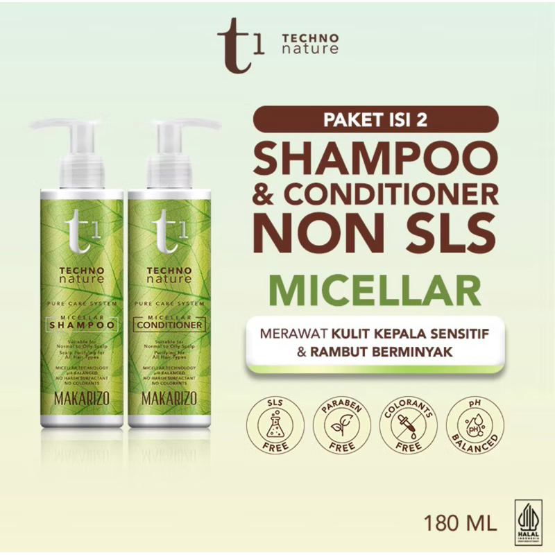 Shampoo & Conditioner Non SLS Makarizo T1