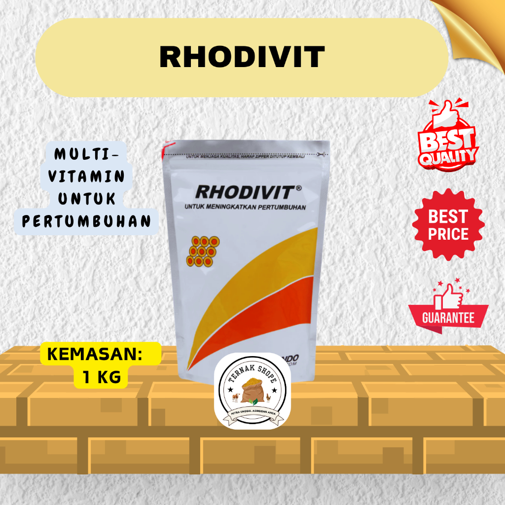 RHODIVIT (1 KG) Multivitamin HC / Meningkatkan Pertumbuhan Dan Produktivitas Ternak