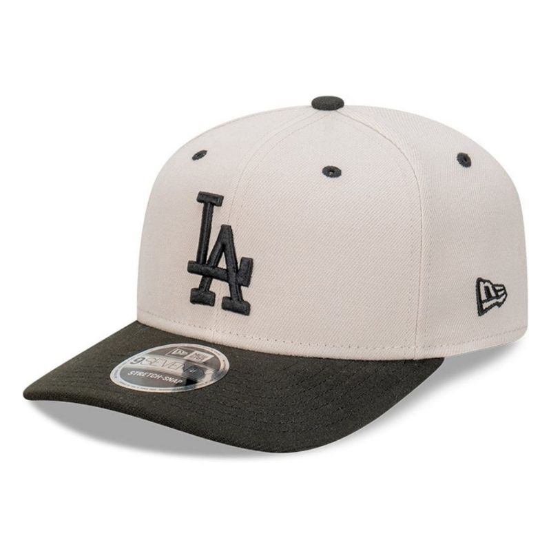 Topi New Era Cap Los Angeles Dodgers Stone Black 9Seventy Stretch-Snap Original